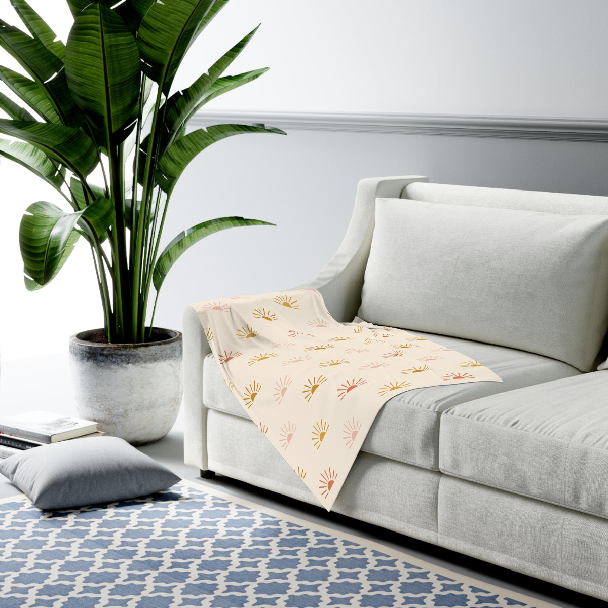 Boho Sunrise Baby Swaddle Blanket