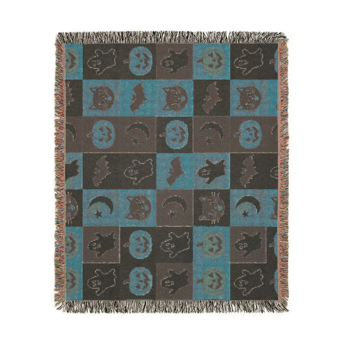 Halloween Patchwork Woven Blanket