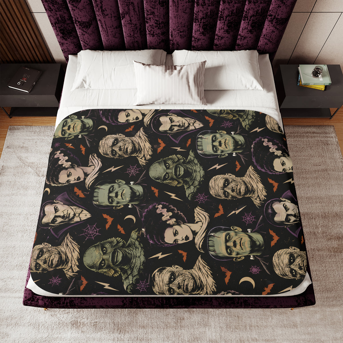 Universal Monsters Sherpa Blanket