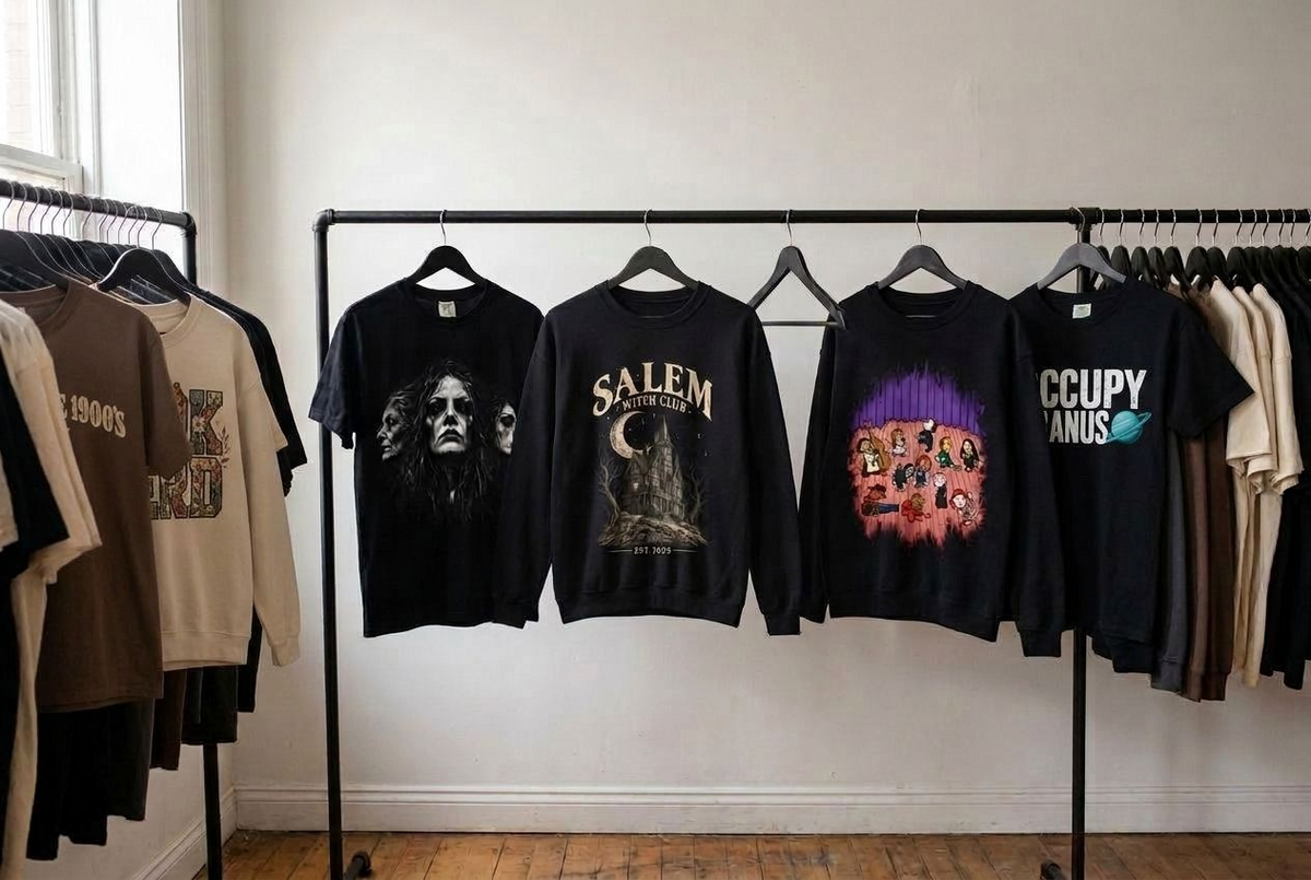 Graphic tees and sweatshirts clothing collection