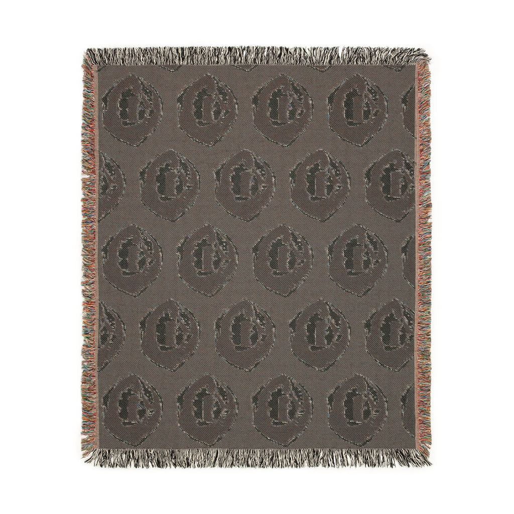 Vampire Fangs Woven Blanket Printify