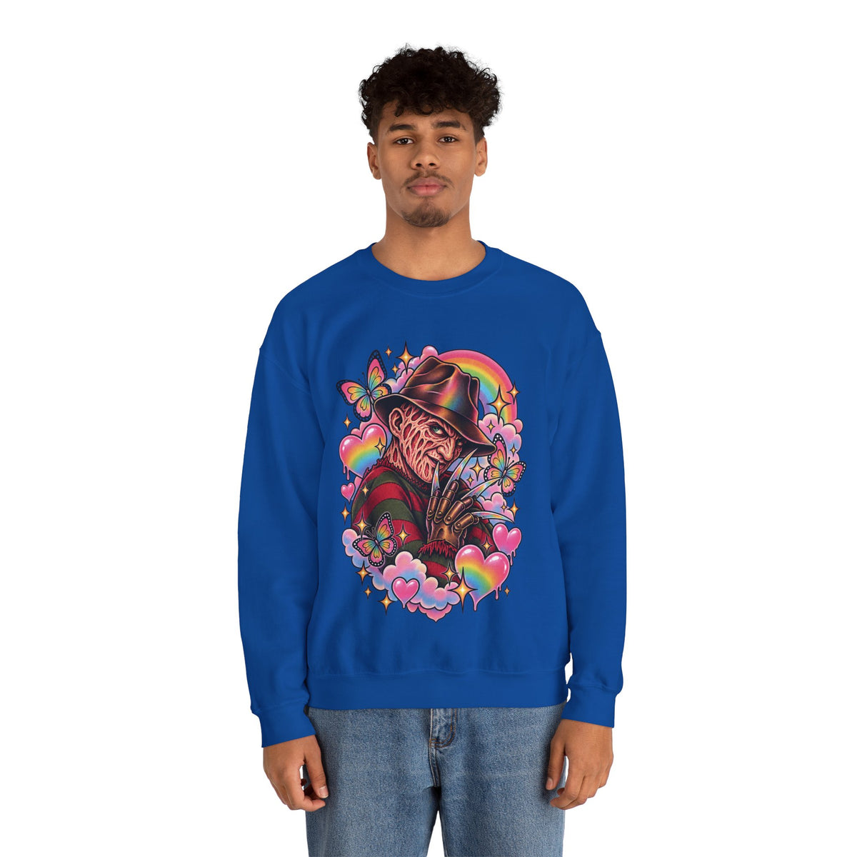 Freddy Krueger Rainbow Crewneck Sweatshirt