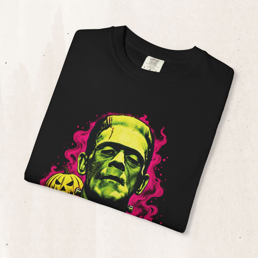 Frankenstein Neon Horror Tee