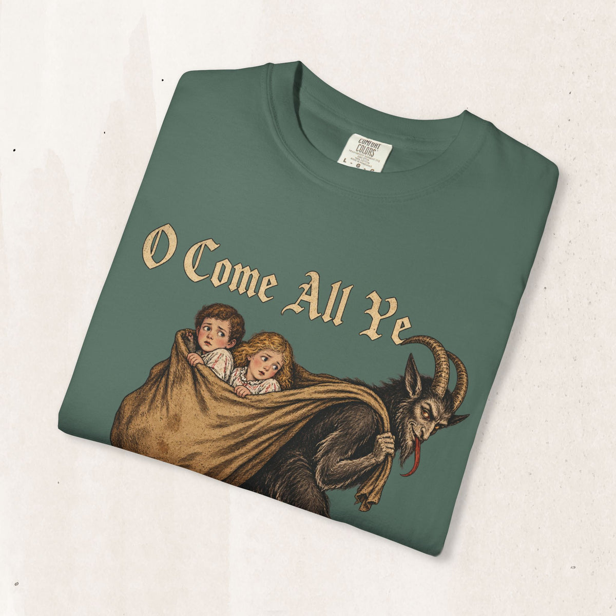 Vintage Krampus Christmas Tee Printify