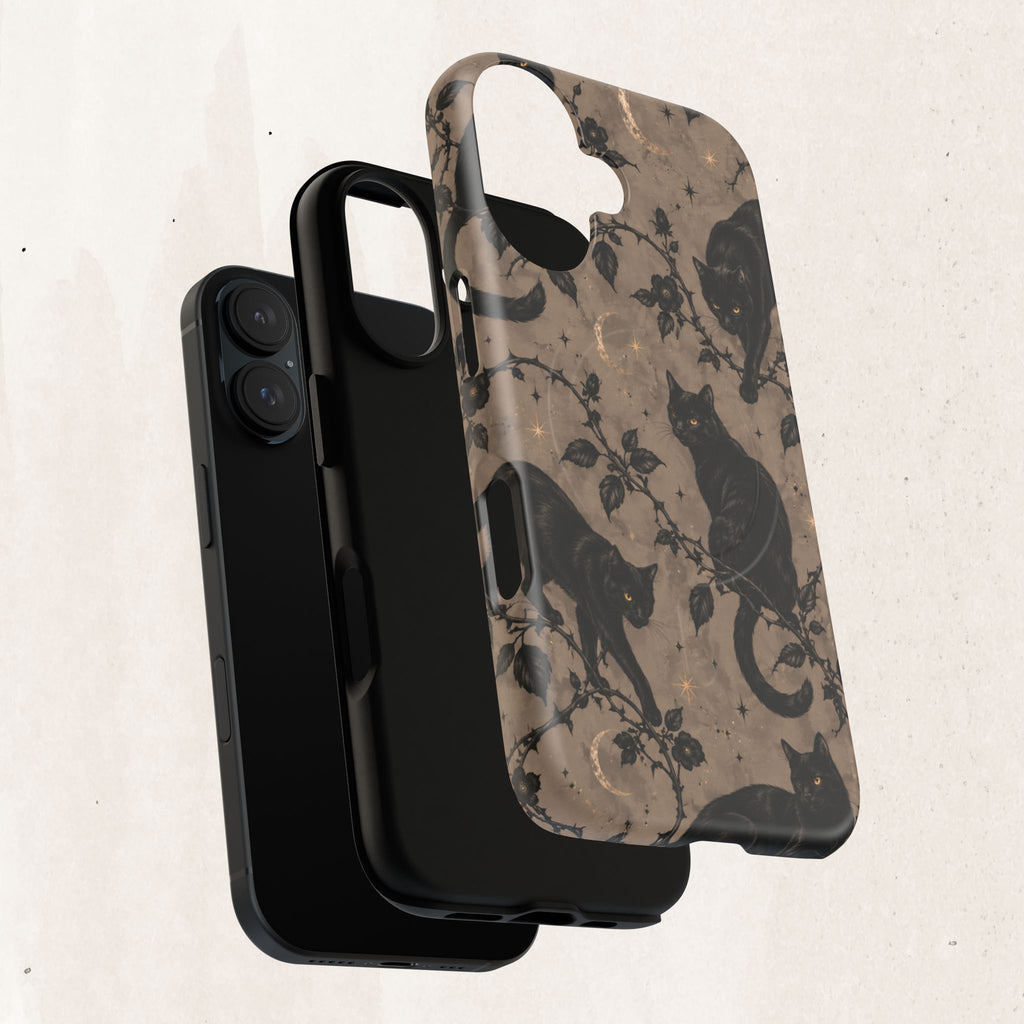 Vintage Black Cats Tough Phone Case