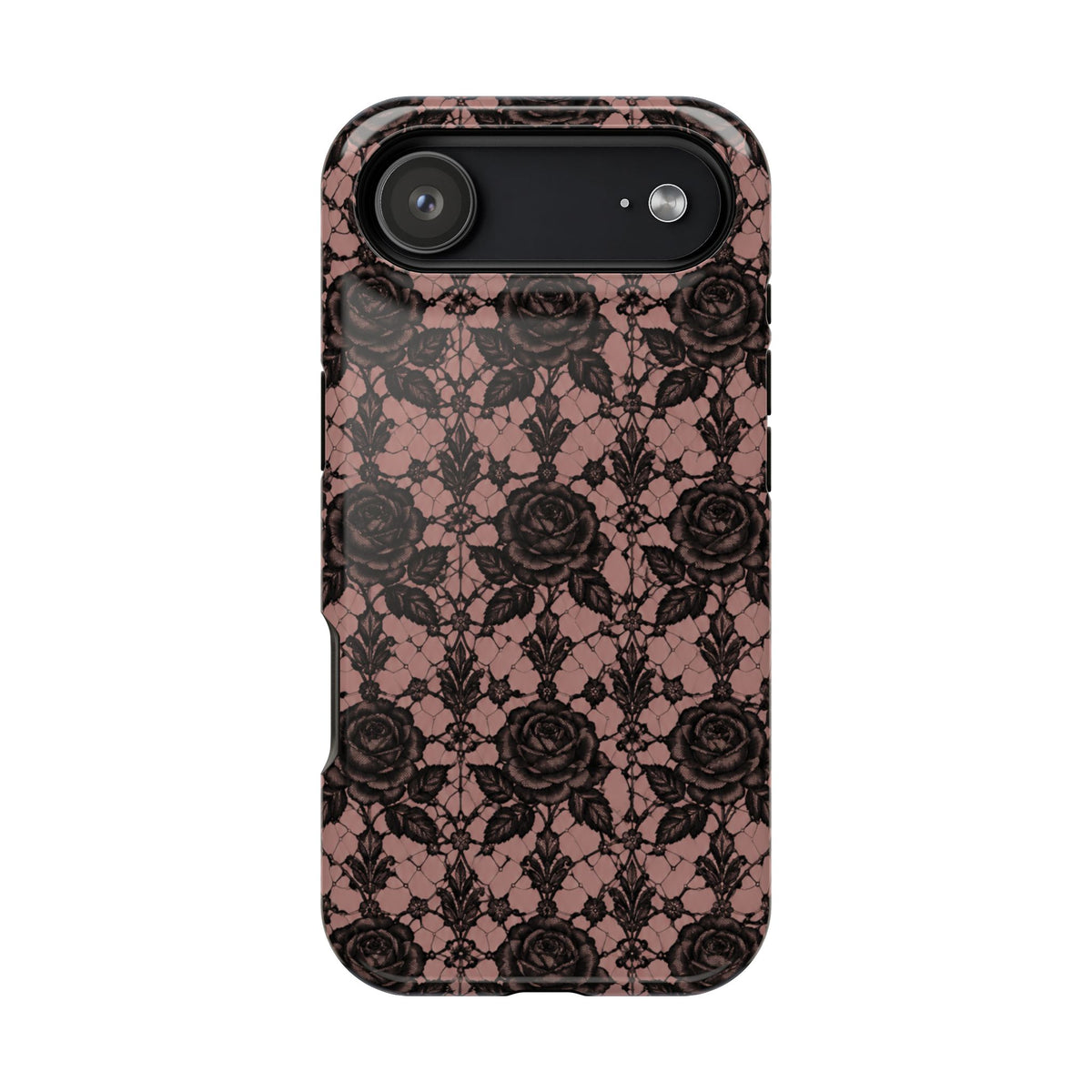 Vintage Black Rose Phone Case, alternate view