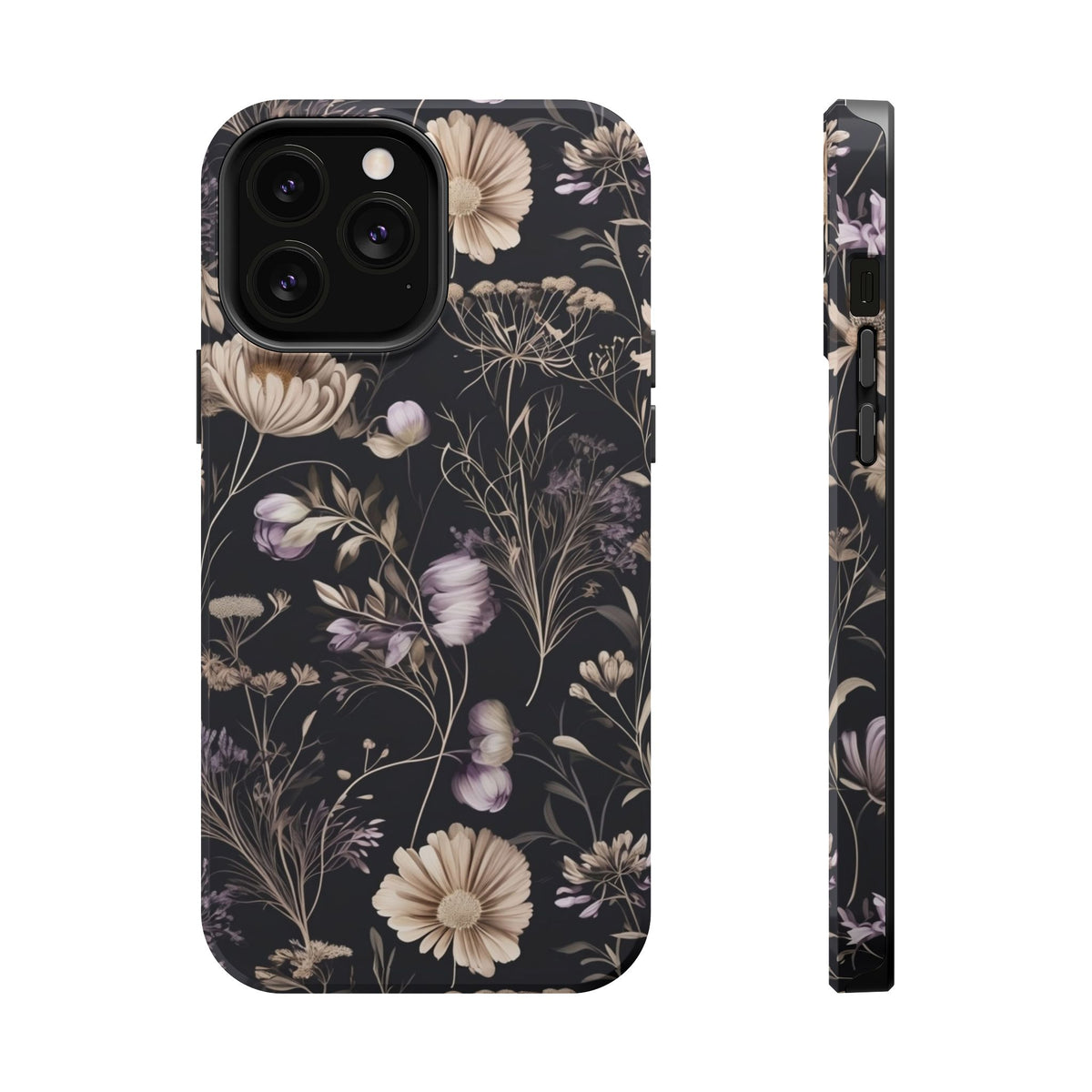 Dark Floral Magnetic Phone Case, alternate view