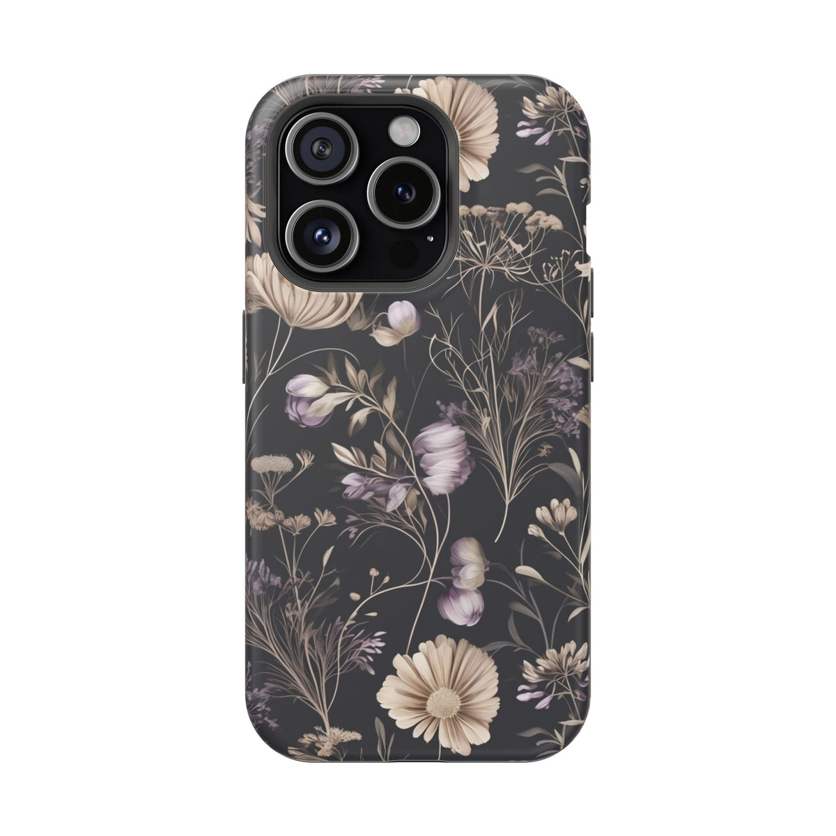 Dark Floral Magnetic Phone Case, alternate view