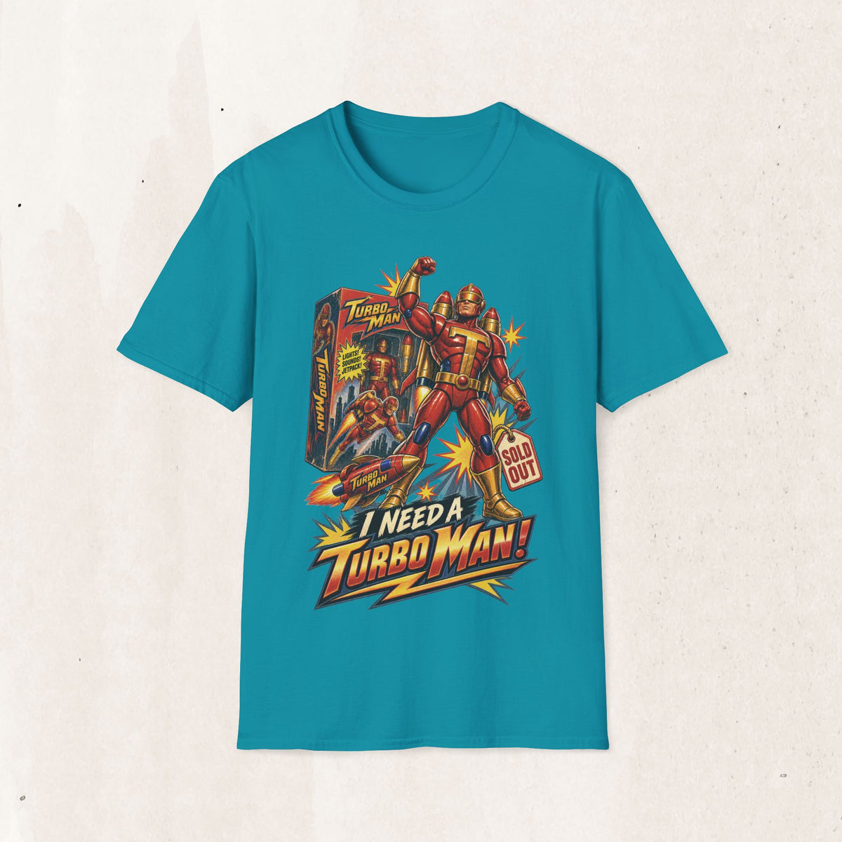 Turbo Man Graphic Tee - Jingle All The Way