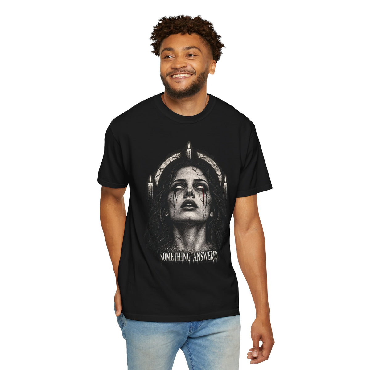 Gothic Portrait "Something Answered" Graphic Tee