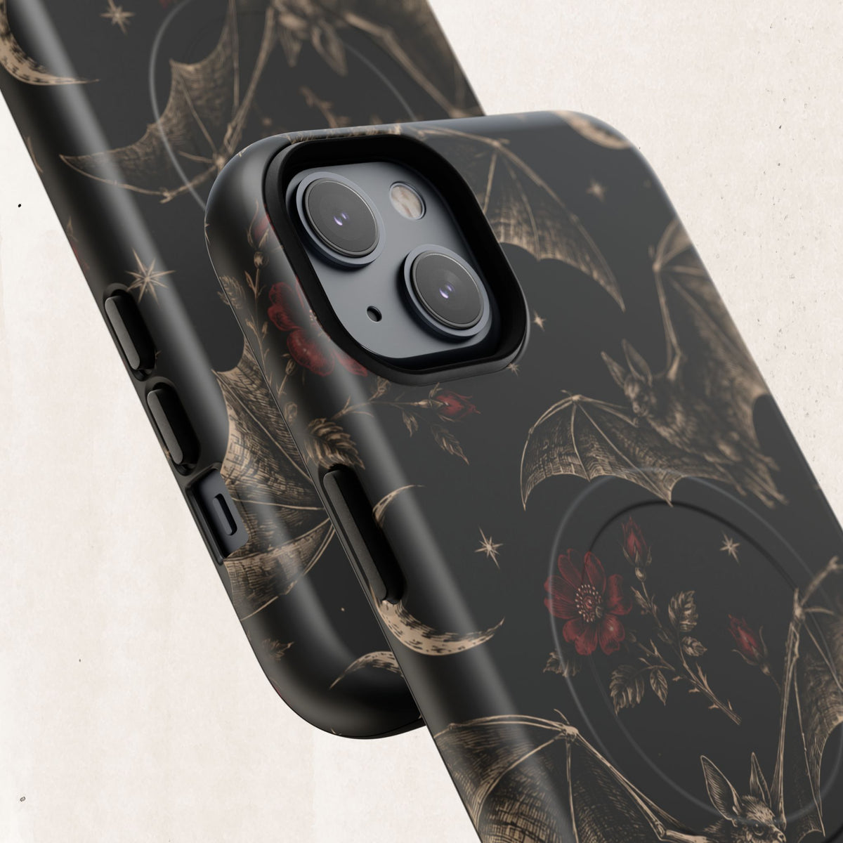 Gothic Bat & Moon Tough Magnetic Phone Case