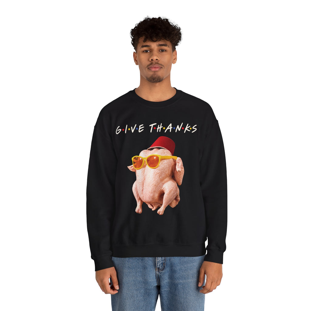 Thanksgiving FRIENDS Turkey Crewneck Sweatshirt Printify