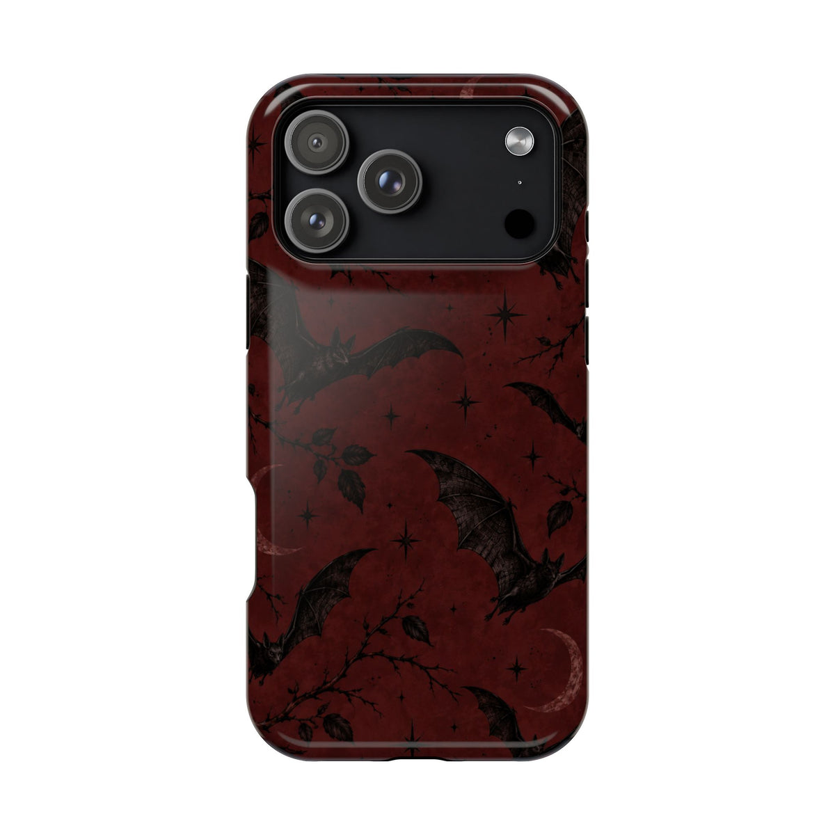 Gothic Bat Moon Magnetic Phone Case, alternate view