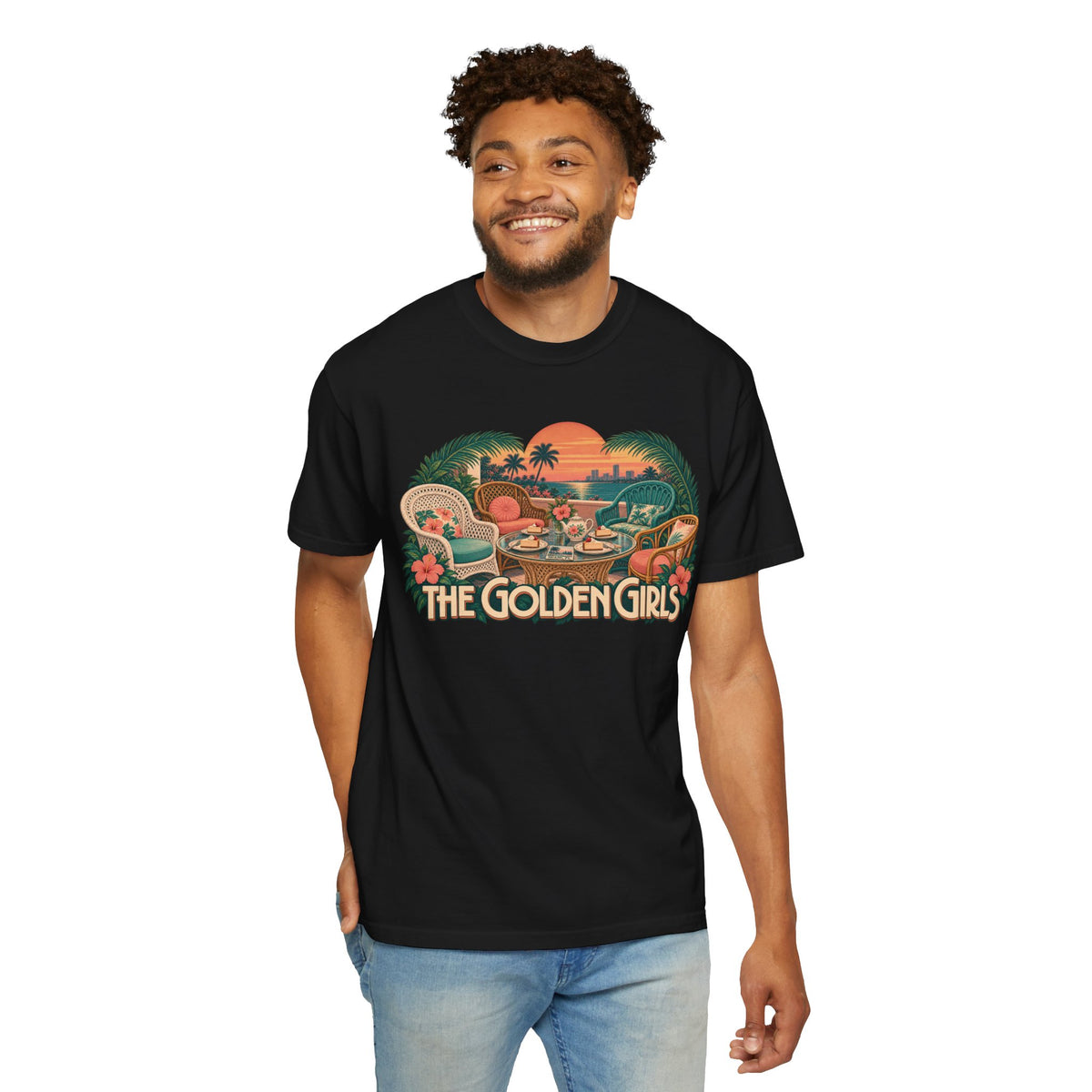 Golden Girls Retro Sunset Tee