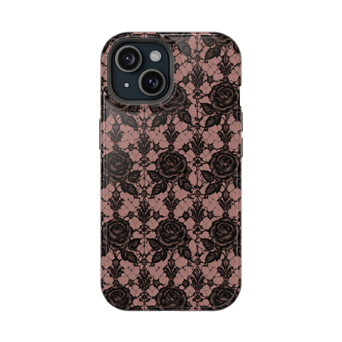 Vintage Black Rose Phone Case, alternate view