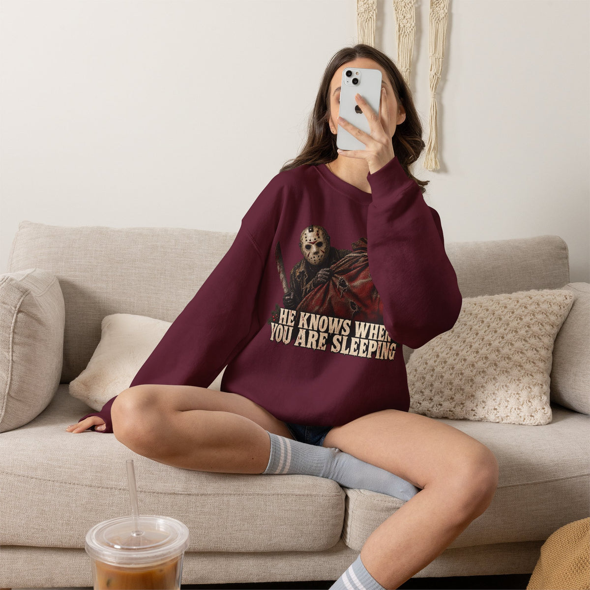 Jason Vorhees Christmas Crewneck Sweatshirt