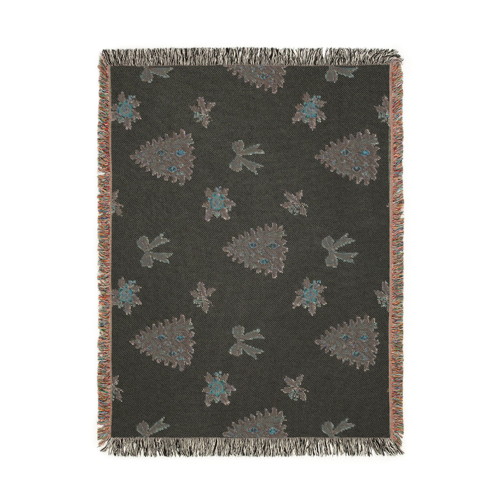 Vintage Christmas Tree Woven Blanket Printify