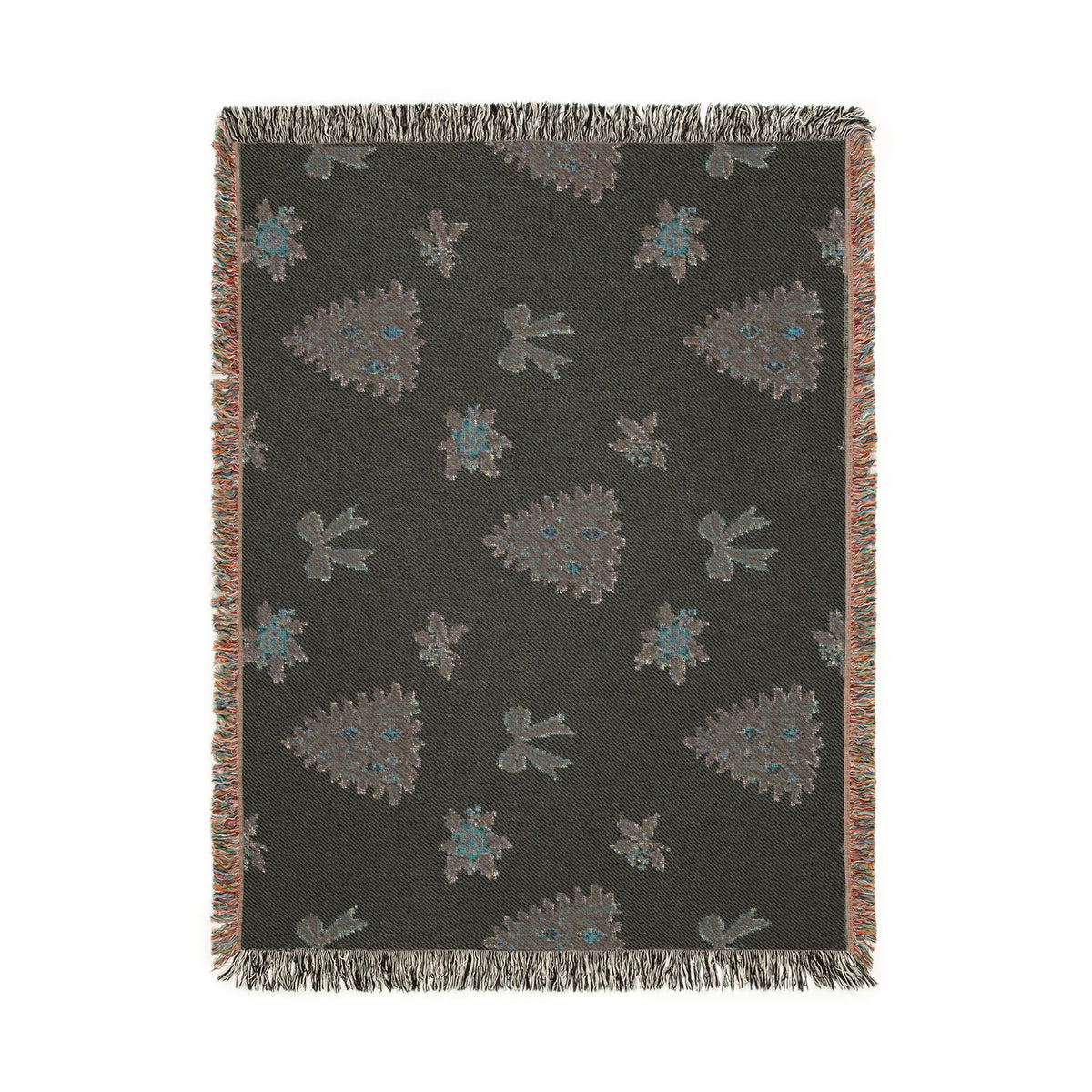 Vintage Christmas Tree Woven Blanket Printify