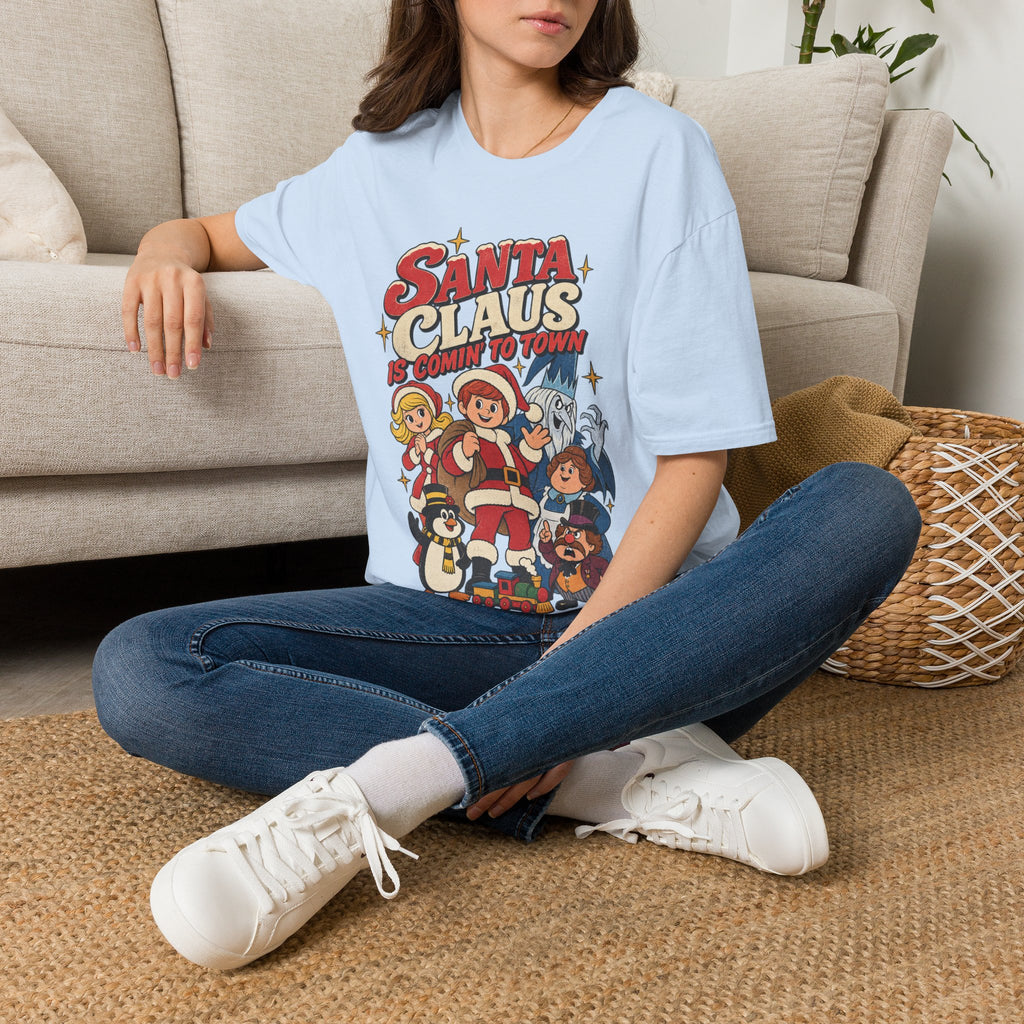 Santa Claus Is Comin' To Town Christmas Tee