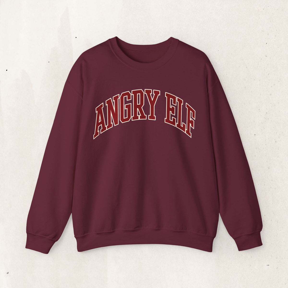 Angry Elf funny Christmas sweatshirt