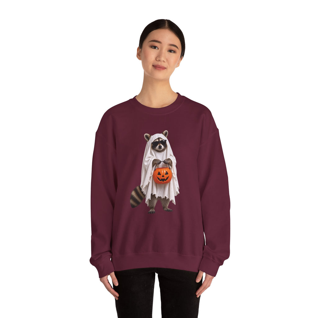Halloween Raccoon Crewneck Sweatshirt