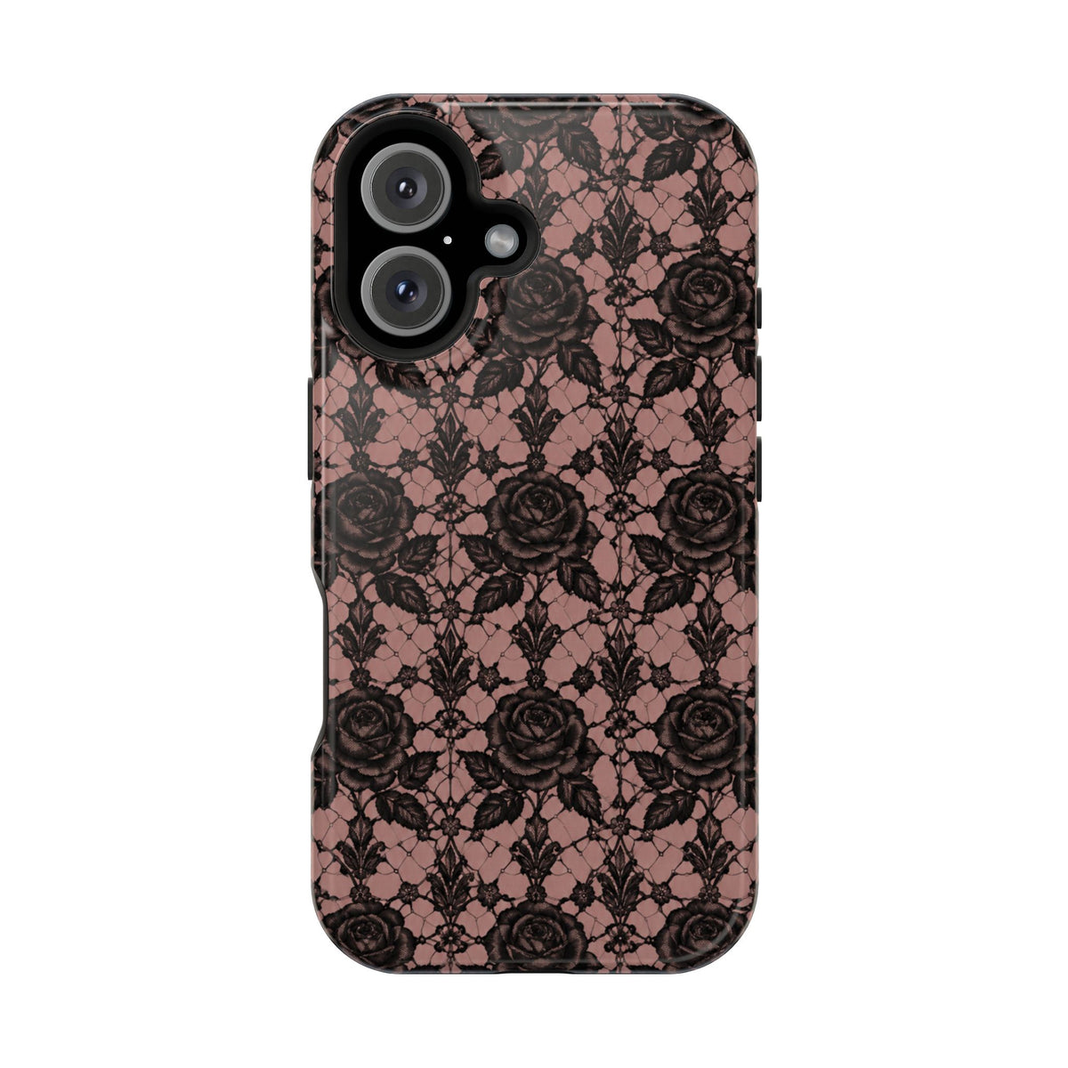 Vintage Black Rose Phone Case, alternate view