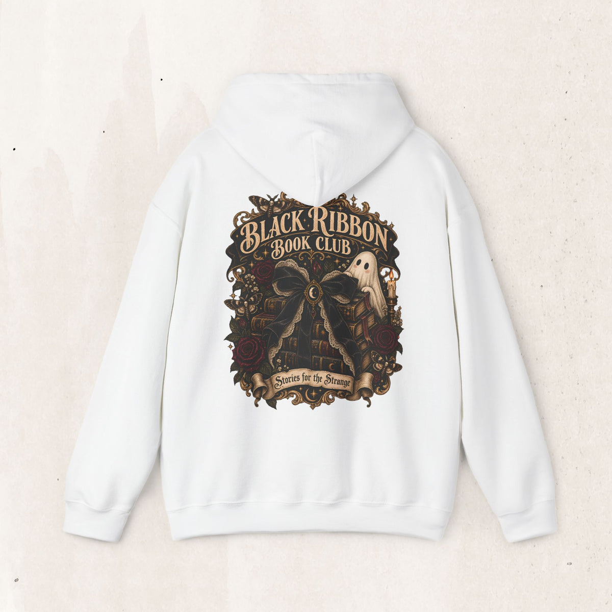 Black Ribbon Book Club Pullover Hoodie