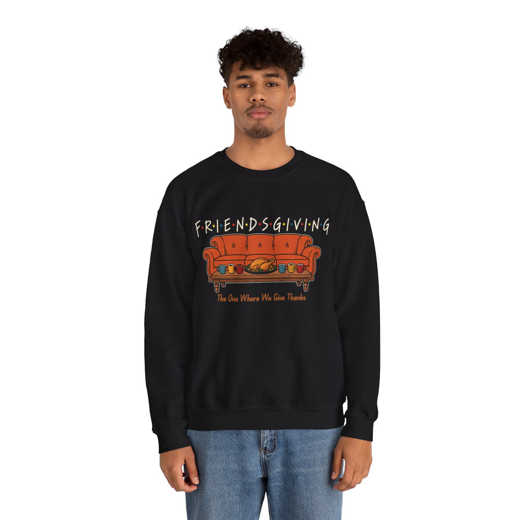 Friendsgiving: The One Where We Give Thanks Crewneck Sweatshirt Printify