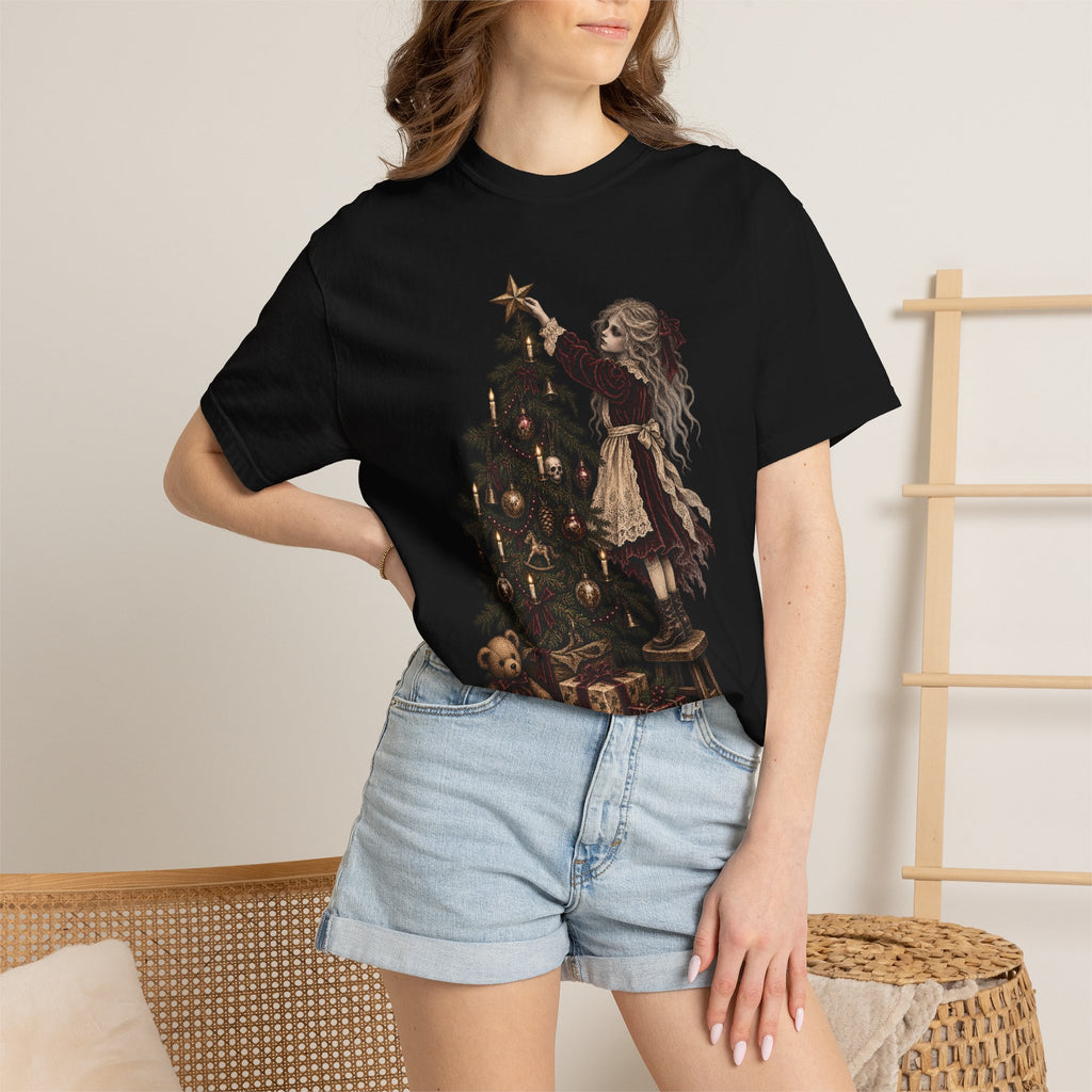 Victorian Ghost Girl Christmas Tee