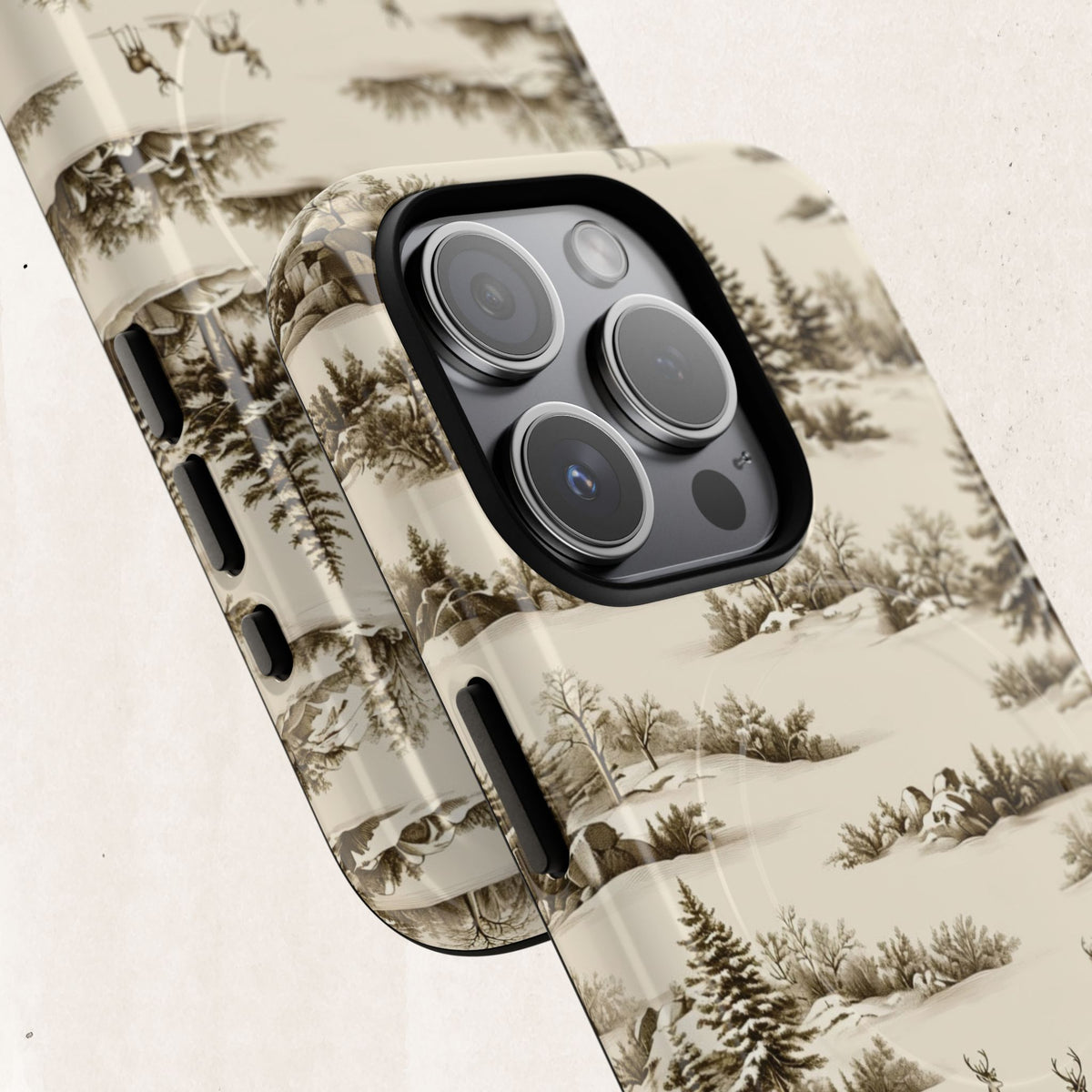 Deer & Pine Woodland Tough Magnetic Phone Case