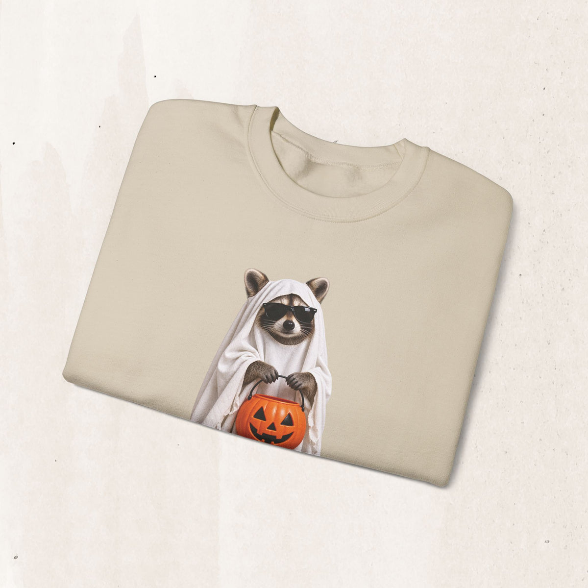 Halloween Raccoon Crewneck Sweatshirt
