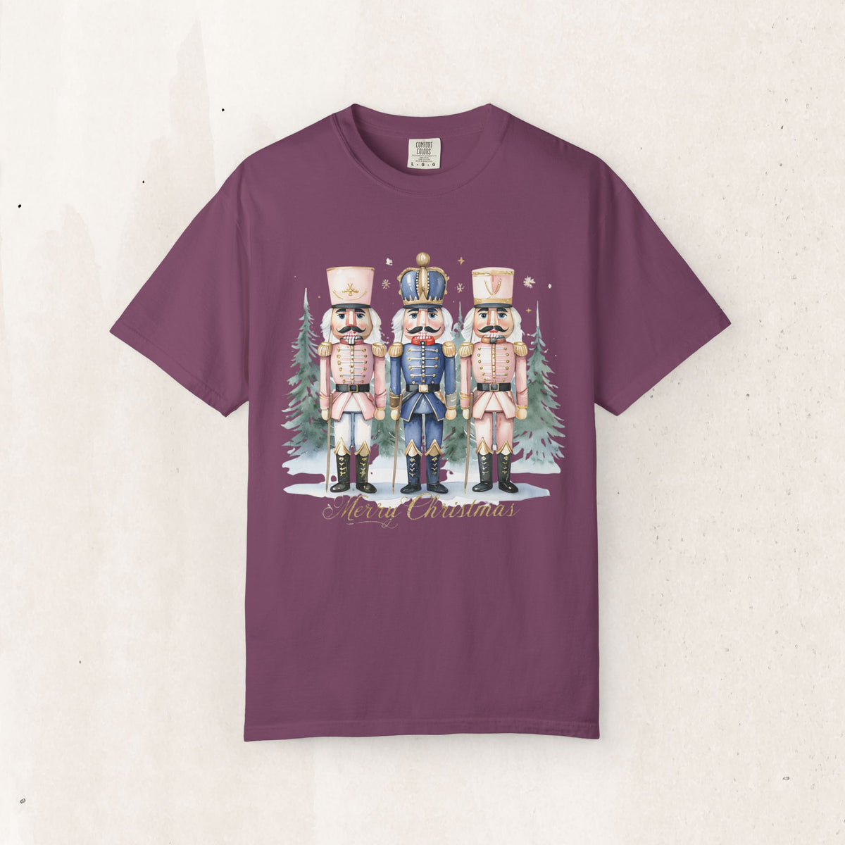 Christmas Nutcracker T-Shirt, Relaxed Unisex Holiday Tee Gift Tee