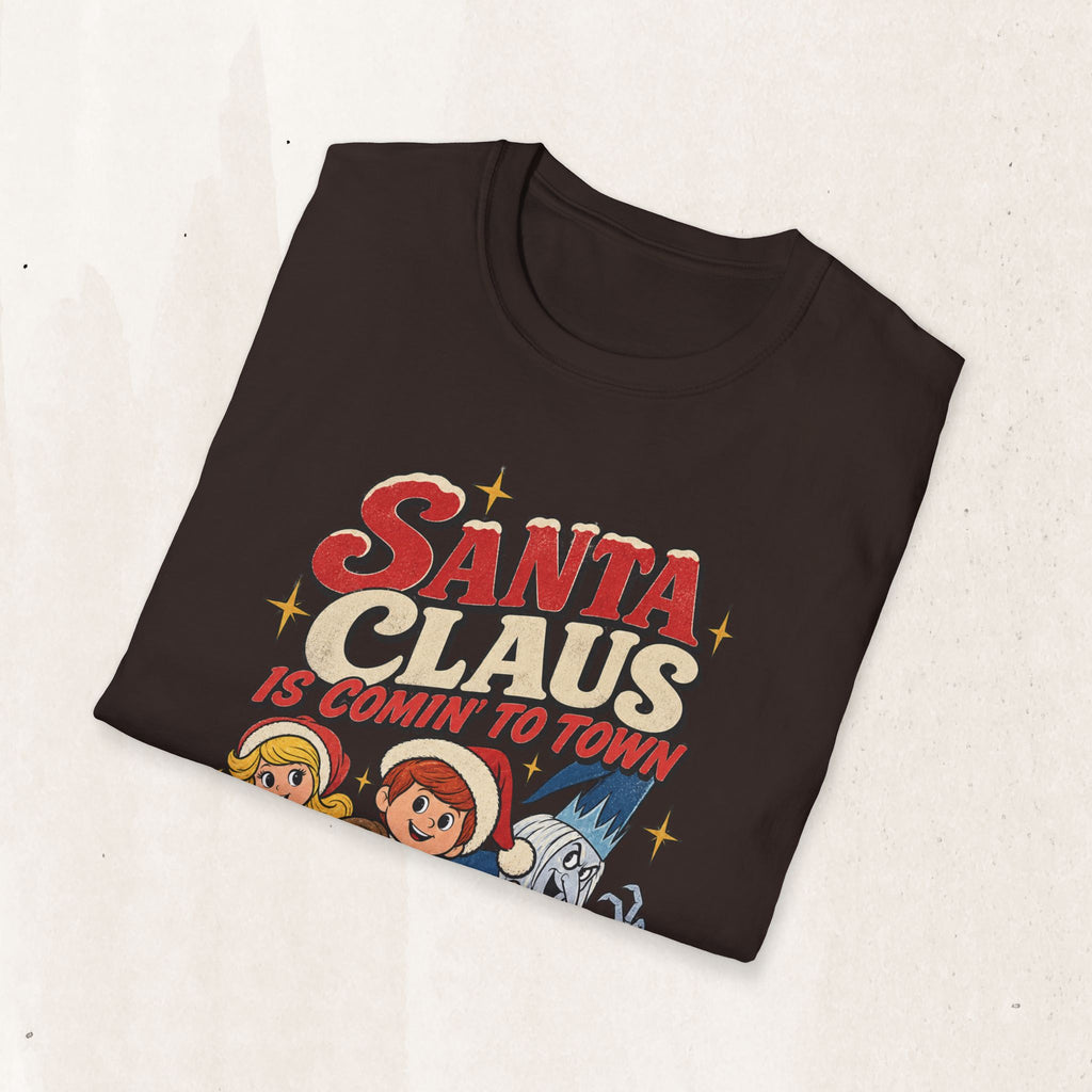 Santa Claus Is Comin' To Town Christmas Tee