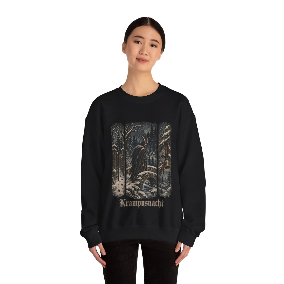 Krampusnacht Winter Forest sweatshirt