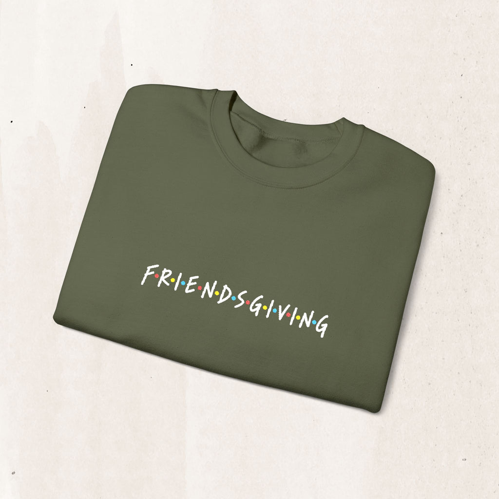 Embroidered 'Friendsgiving' FRIENDS Crewneck Sweatshirt Printify
