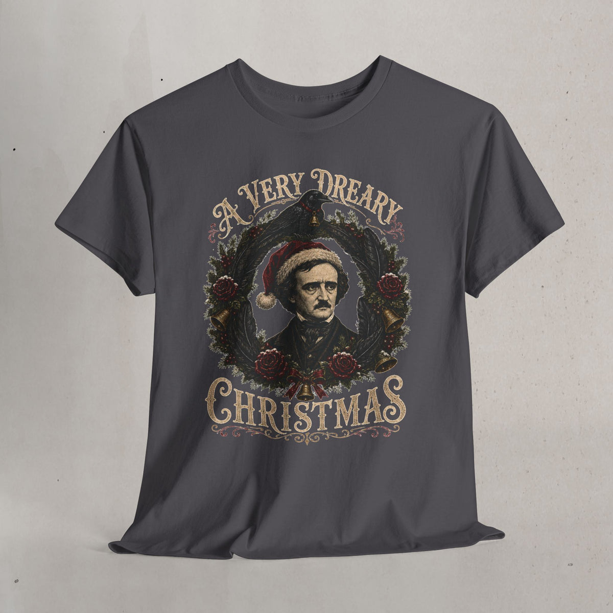 Edgar Allan Poe 'A Very Dreary Christmas' Graphic Tee