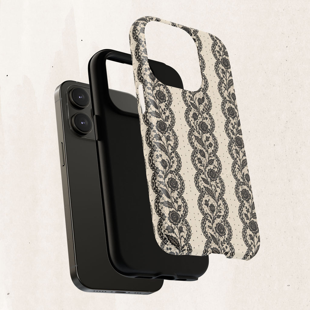 Lace Stripes Magnetic Phone Case