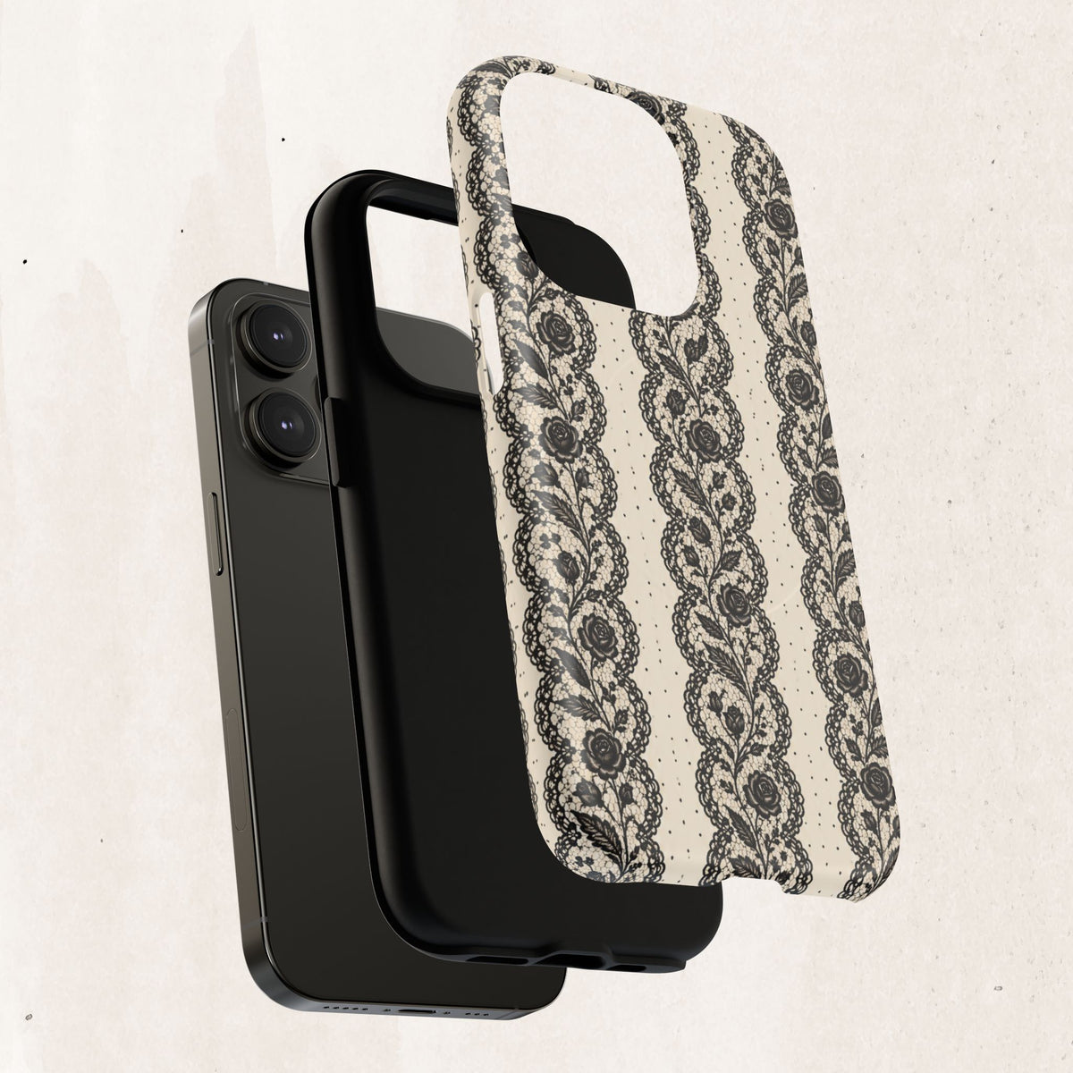 Lace Stripes Magnetic Phone Case