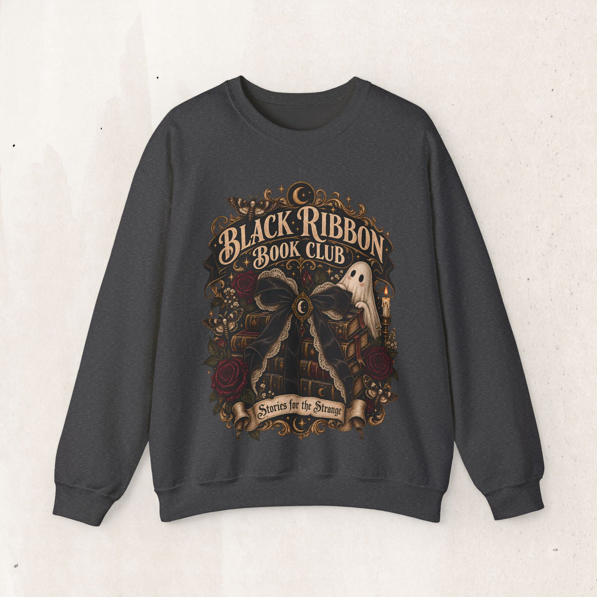 Black Ribbon Book Club Crewneck Sweatshirt