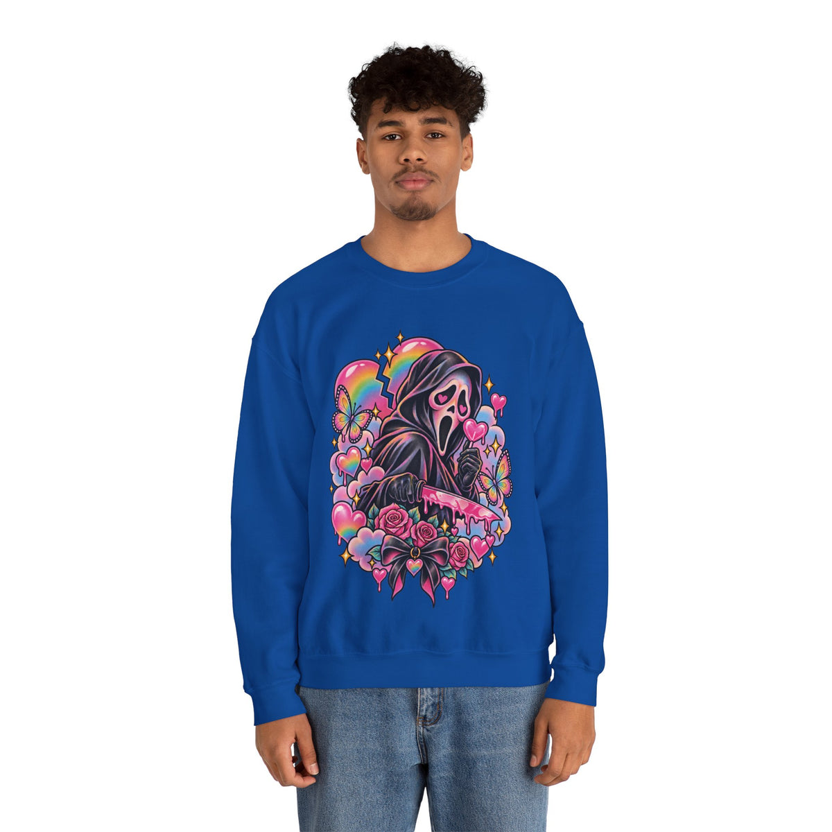 Ghostface Rainbow Crewneck Sweatshirt