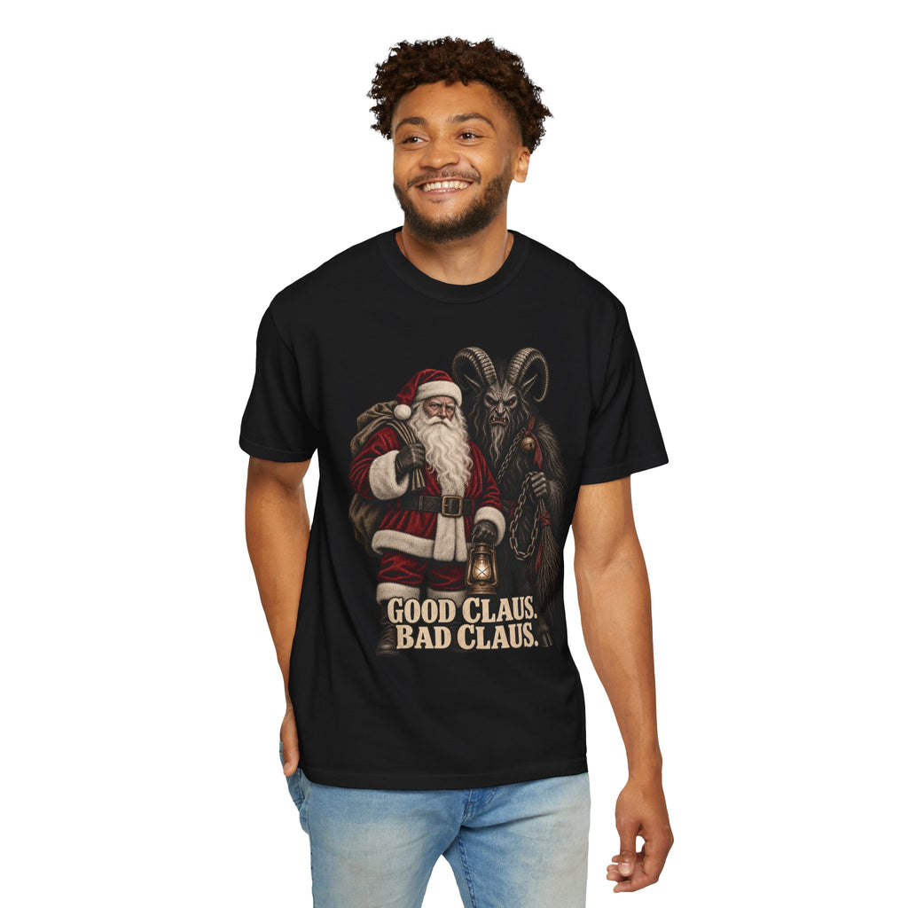 Santa & Krampus Christmas Graphic Tee
