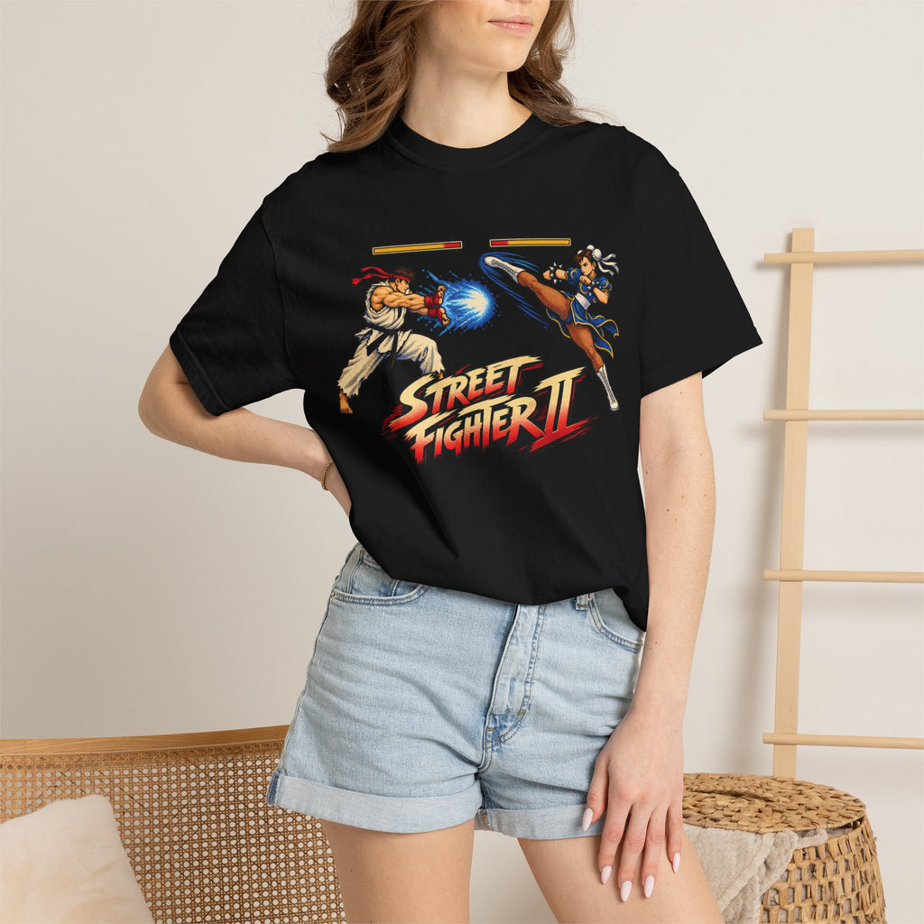 Street Fighter II Ryu vs Chun-Li Graphic Tee
