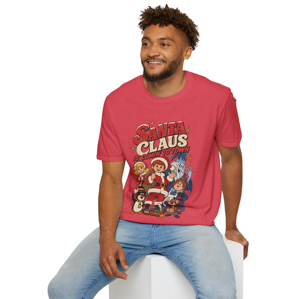 Santa Claus Is Comin' To Town Christmas Tee