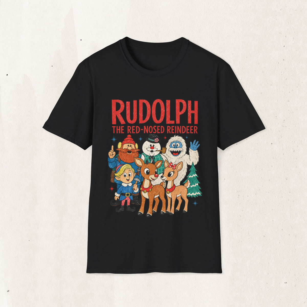 Rudolph The Red-Nosed Reindeer Christmas Tee