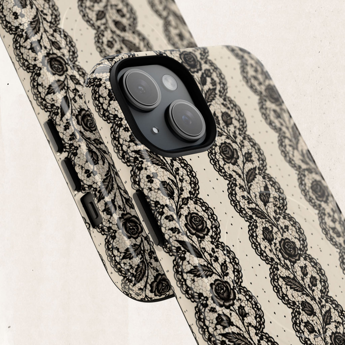 Lace Stripes Magnetic Phone Case
