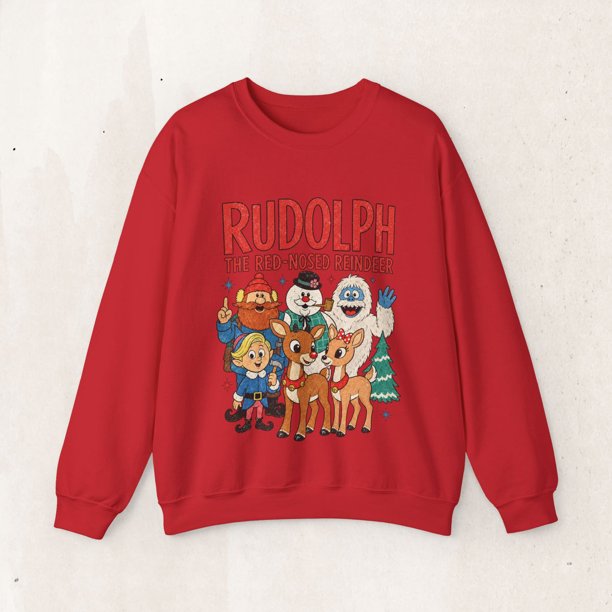 Rudolph The Red-Nosed Reindeer Vintage Crewneck Sweatshirt