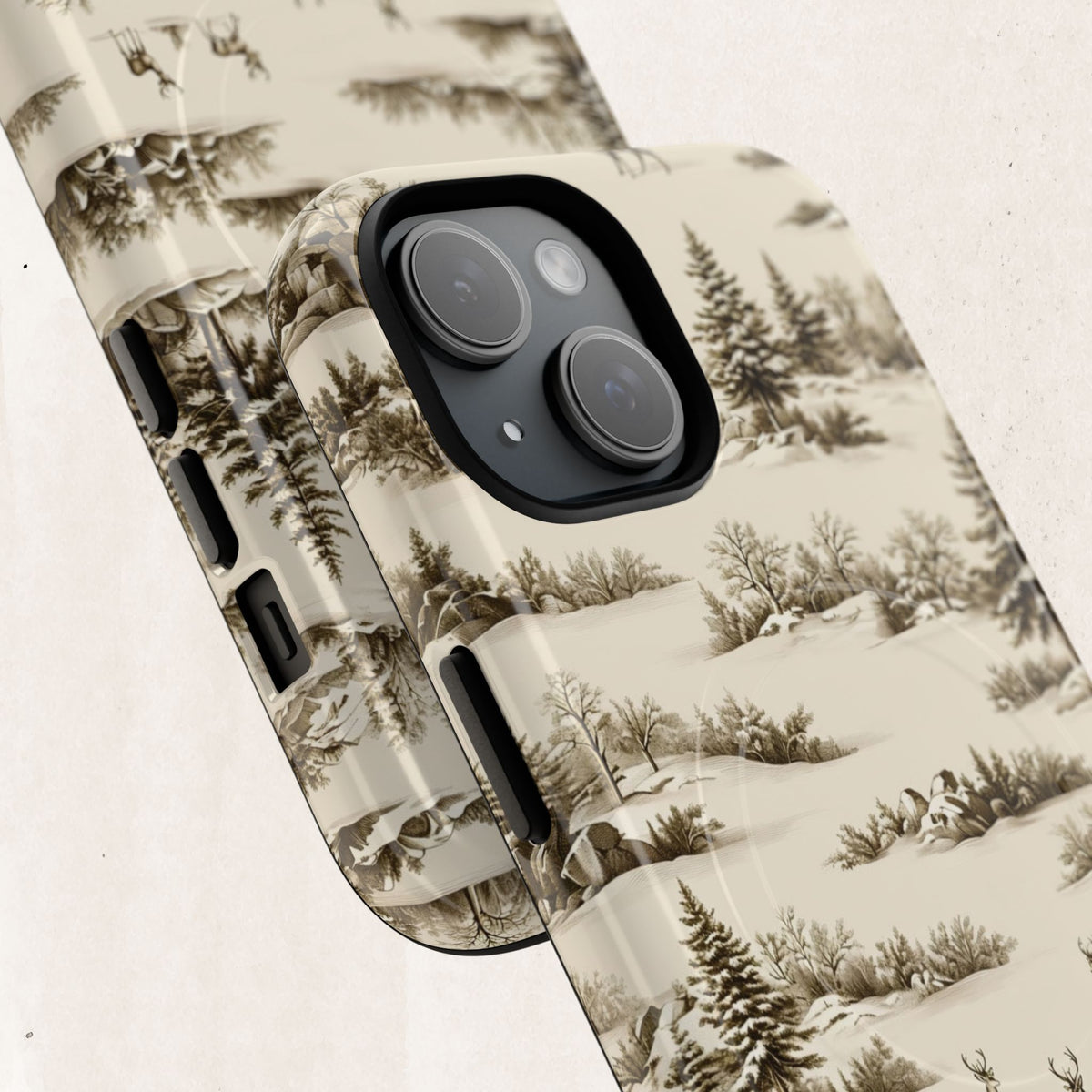 Deer & Pine Woodland Tough Magnetic Phone Case