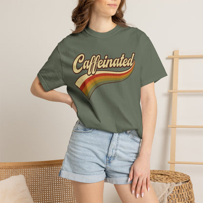 Caffeinated Retro Stripe Tee