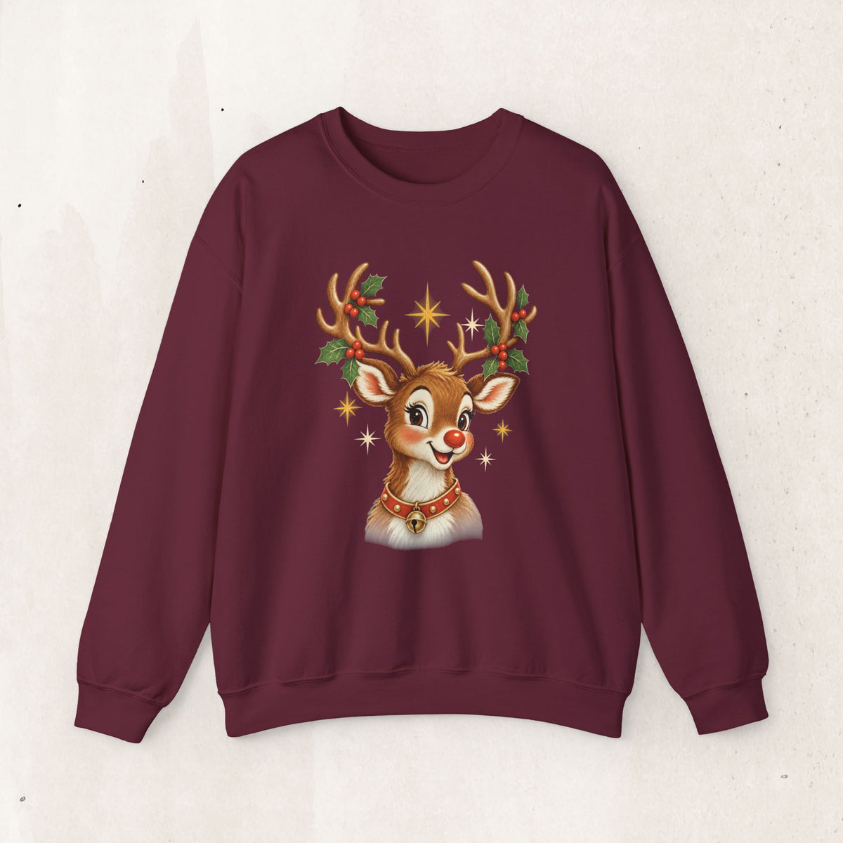 Vintage Rudolph Graphic Crewneck Sweatshirt
