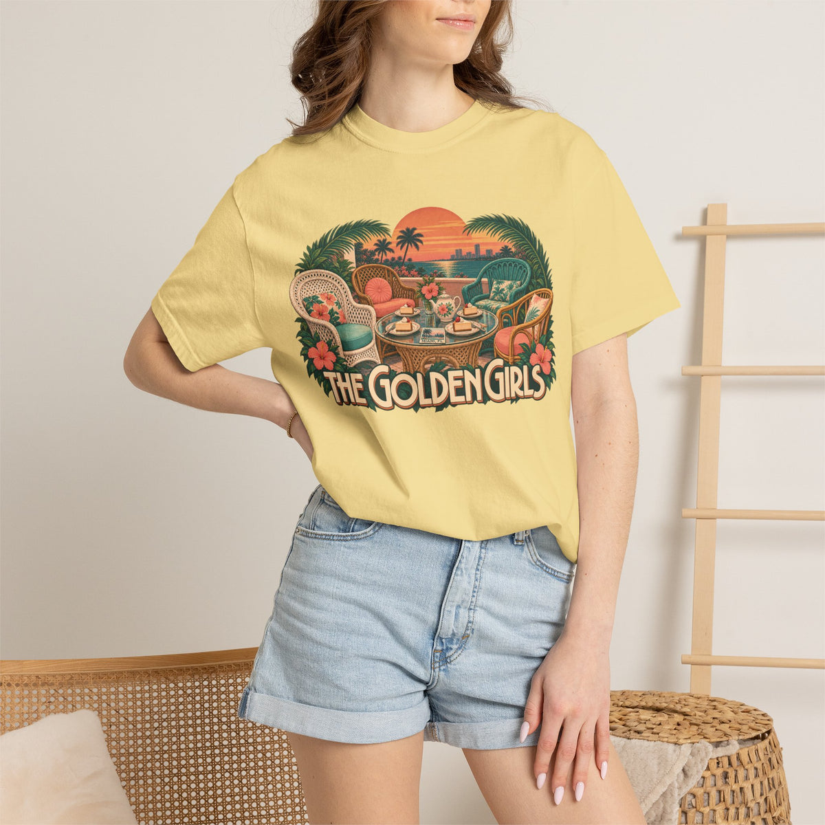 Golden Girls Retro Sunset Tee